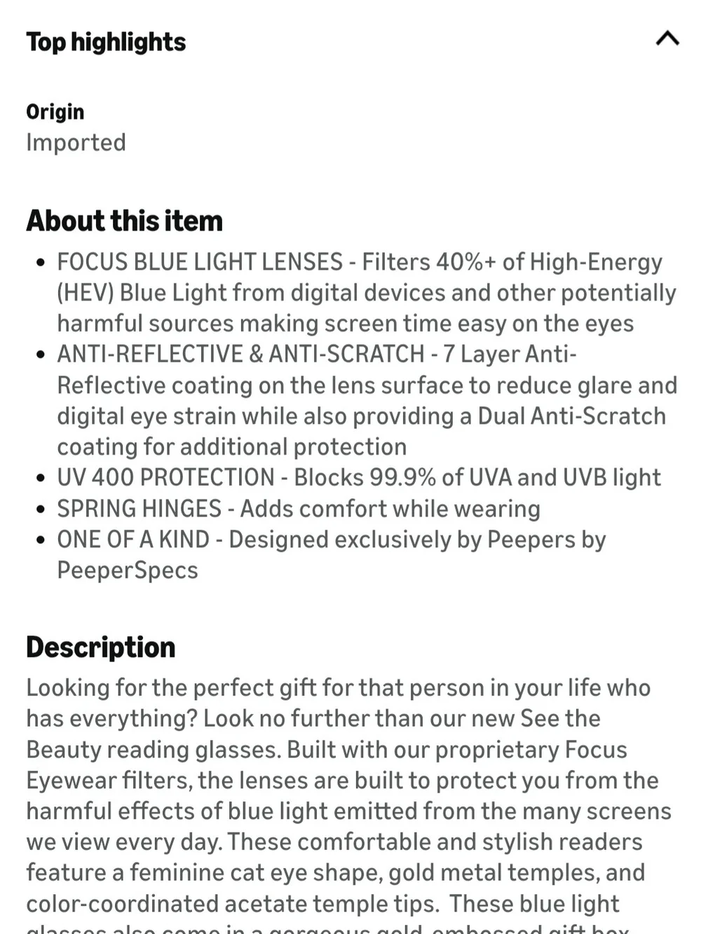 Peepers Tortoiseshell Blue Light Glasses, Brown - Picture 9 of 10